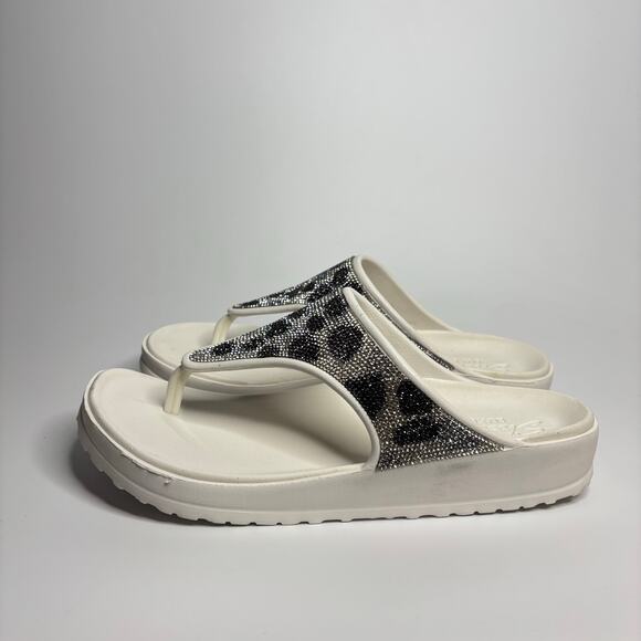 Skechers Foamies Cali Breeze 2.0 Thong Sandals in Uproar White - Picture 4 of 8